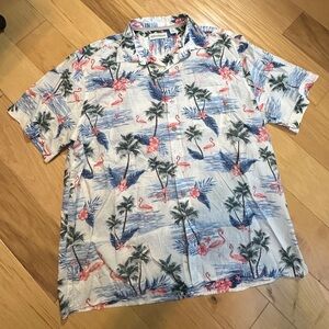 Flamingo Paradise Men's Casual Shirt
